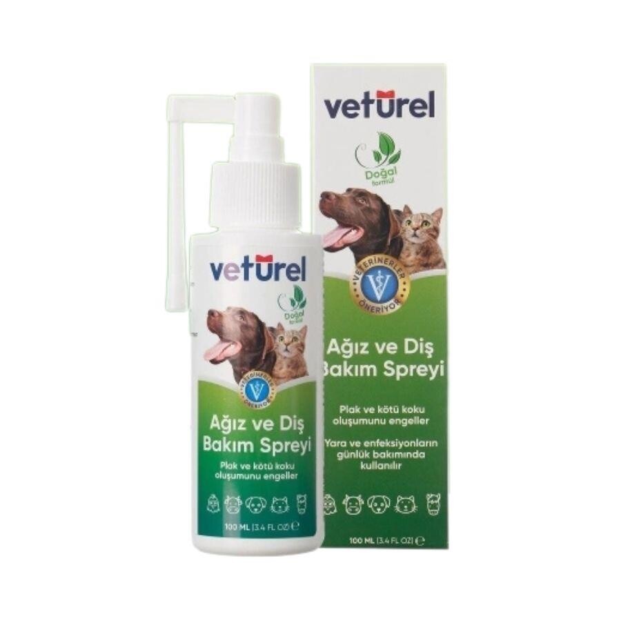 Veturel Kedi Ve Köpekler İçin Ağız Ve Diş Bakım Spreyi 100 ML | SRC: Barcode: 8683489080521